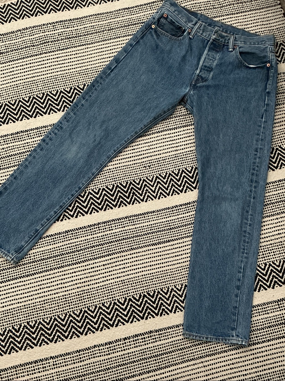 Levi's Men's Mid-Blue Straight Jeans